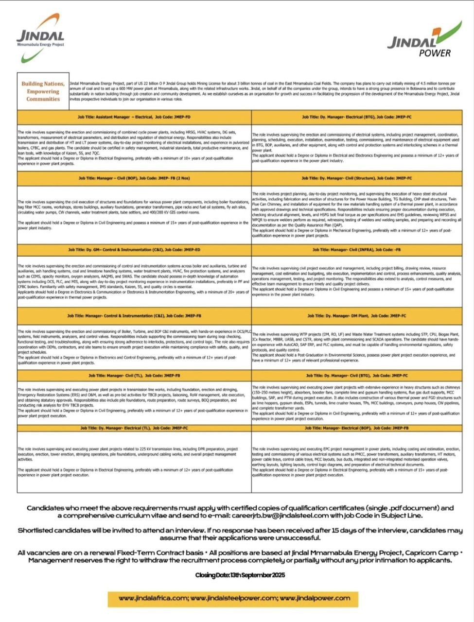 The Jobs Post –Job Alerts for Freshers & Experts
