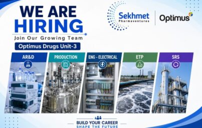 Sekhmet Pharmaventures (Optimus Drugs Unit-3) Recruitment – AR&D, Production, Electrical, ETP & SRS Departments