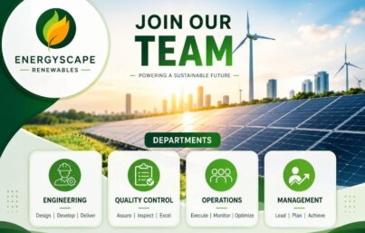 Energyscape Renewables Recruitment – Hiring Sr. PV Design Engineer, QC Engineer, Team Lead & Manager