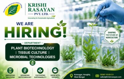Krishi Rasayan Pvt. Ltd. Recruitment | Principal Scientist – Banana Tissue Culture & Microbial Technologies | Apply Now