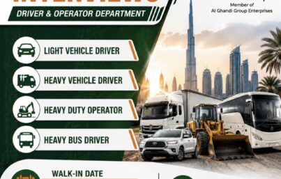Desert Group Walk-in Interview| UAE Driver & Heavy Equipment Operator Jobs | Apply on 5 July 2026
