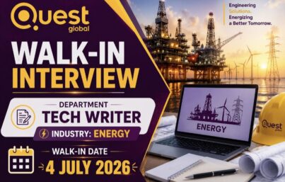 Quest Global Walk-In Interview| Tech Writer Jobs in Bangalore & Belgaum | Apply on 4 July 2026