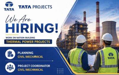 Tata Projects Recruitment| Planning & Project Coordinator Jobs for Thermal Power Projects | Apply Now