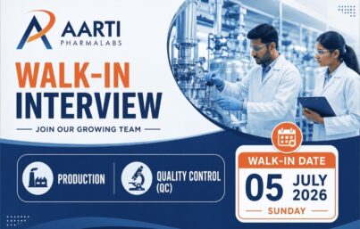 Aarti Pharmalabs Walk-In Interview| Production & Quality Control (QC) Jobs | Tarapur, Maharashtra