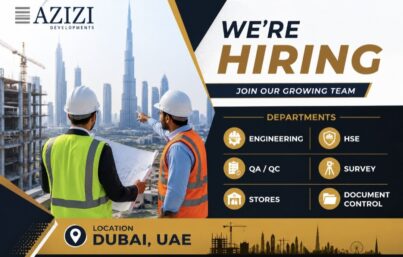Azizi Developments Recruitment: Multiple Construction & Engineering Job Openings in Dubai, UAE