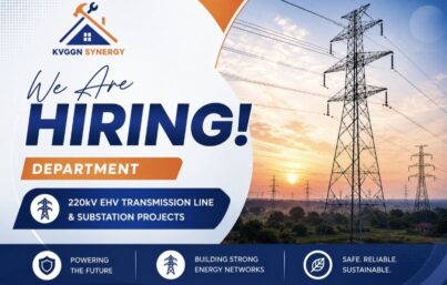 KVGGN Synergy Recruitment: Hiring 220kV EHV Electrical Engineer in Bikaner, Rajasthan