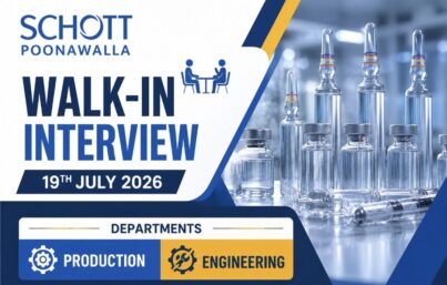 SCHOTT Poonawalla Walk-In Interview| Production & Engineering Jobs in Valsad, Gujarat