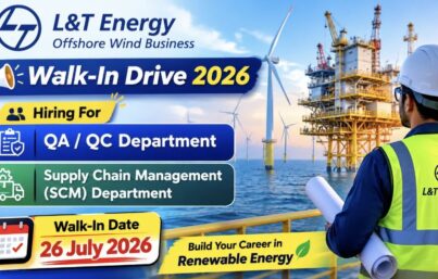 L&T Energy Offshore Wind Walk-In Drive | QA/QC & Supply Chain Management Jobs in Mumbai