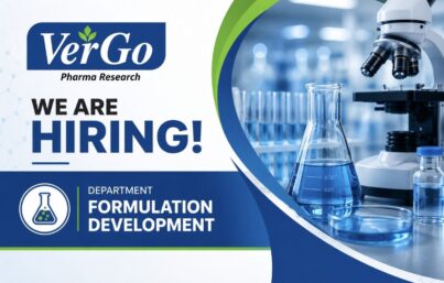 VerGo Pharma Research Recruitment| Scientist – Formulation Development | M.Pharm Jobs in Goa