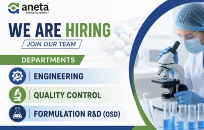Aneta Pharmaceutical Pvt. Ltd. Recruitment – Multiple Openings for Engineering, Quality Control & Formulation R&D (OSD) | Apply Now