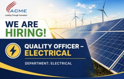 ACME Solar Hiring: Quality Officer – Electrical | Apply Now for Renewable Energy Project in Anantapur