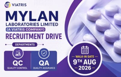 Mylan Laboratories Limited (A Viatris Company) Recruitment Drive – QC & QA Walk-In Interview at Jadcherla