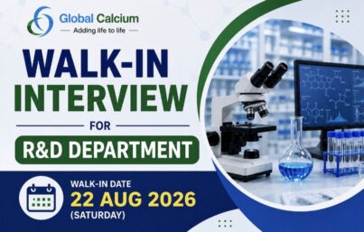Global Calcium Walk-In Interview for R&D Department | Officer / Executive Jobs in Hosur