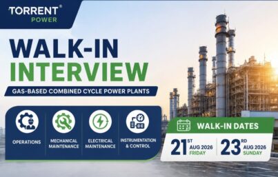 Torrent Power Walk-In Interview for Operations & Maintenance Professionals