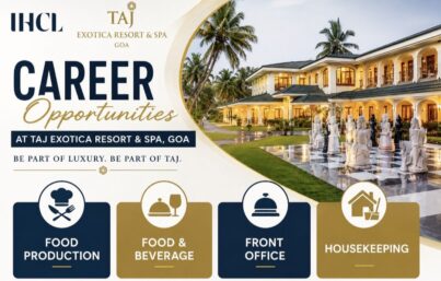Taj Exotica Resort & Spa Goa Recruitment| Food Production, Front Office, Housekeeping & Food & Beverage Opportunities