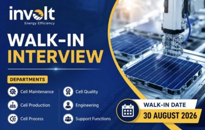 Involt Energy Walk-In Interview: Career Opportunities in Advanced Solar Cell Manufacturing