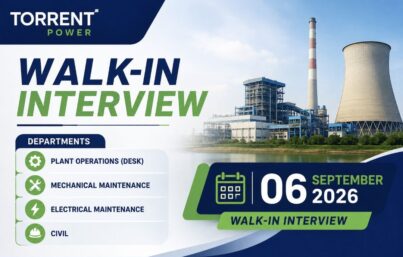 Torrent Power Walk-In Interview– Executive Jobs in Thermal Power Plant