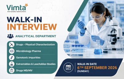 Vimta Walk-In Interview| Analytical Department Hiring
