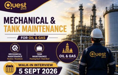 Quest Global Walk-In Interview– Mechanical & Tank Maintenance Jobs
