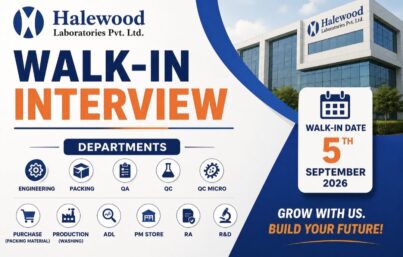 Halewood Laboratories Walk-In Interview