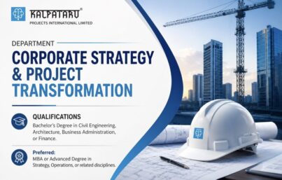 Kalpataru Projects International Limited Hiring – Team Member Corporate Strategy & Project Transformation | Mumbai