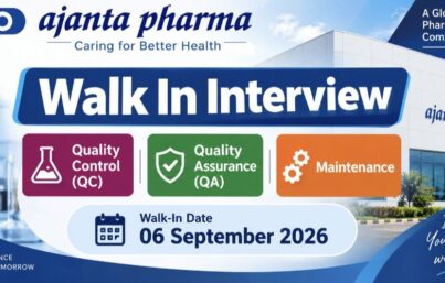 Ajanta Pharma Walk-In Interview