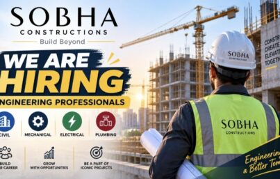 Sobha Constructions Recruitment – MEP Professionals Hiring for Multiple Engineering Positions