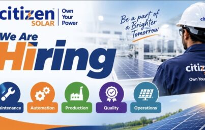 Citizen Solar Recruitment – Engineering & Production Jobs