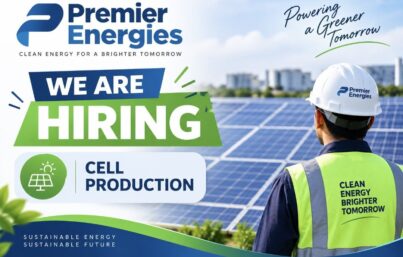 Premier Energies Recruitment – Cell Production Engineer | Hyderabad