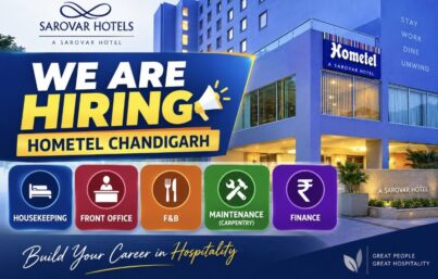 Hometel Chandigarh Recruitment– Multiple Hospitality & Finance Job Openings
