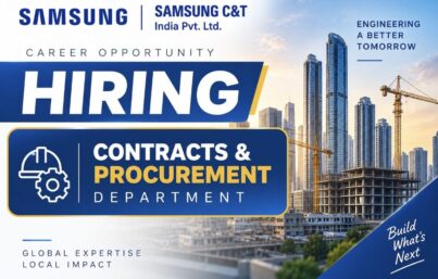 Samsung C&T India Recruitment – Contracts & Procurement Manager