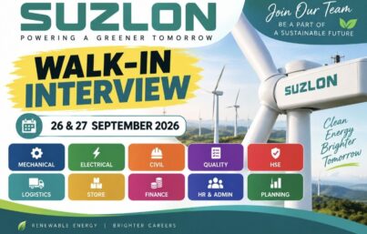 Suzlon Energy Walk-In Interview