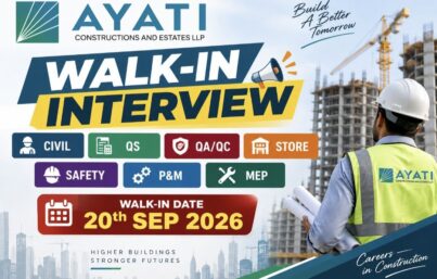 AYATI Constructions Walk-In Interview