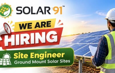 Solar91 Recruitment– Site Engineer Jobs
