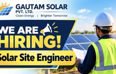 Gautam Solar Recruitment– Solar Site Engineer