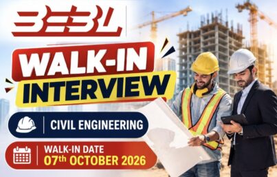 BEBL Construction Walk-In Interview| Civil Engineer, Sr. Civil Engineer, Tower Incharge & Assistant Manager Jobs