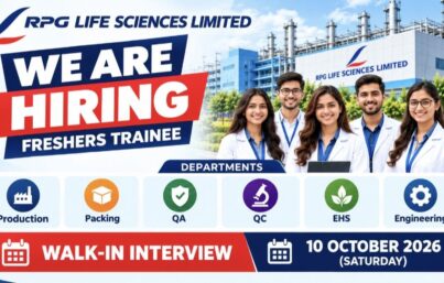 RPG Life Sciences Limited Recruitment