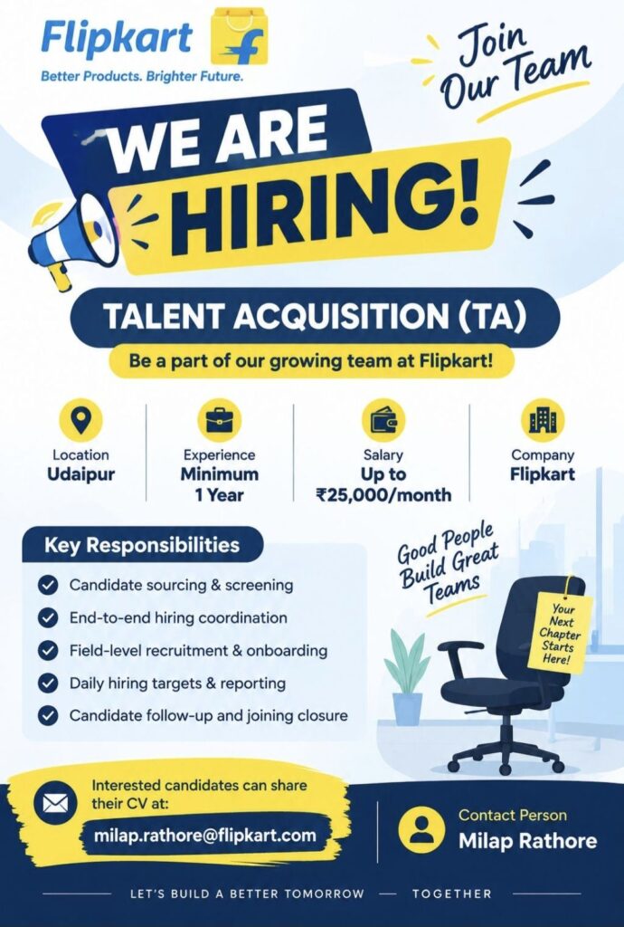 Flipkart Talent Acquisition (TA) Recruitment