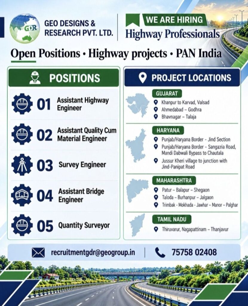 GEO Designs & Research Pvt. Ltd. Recruitment 