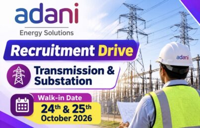 Adani Energy Solutions Recruitment Drive| Transmission & Substation Jobs | On-Roll & Off-Roll Opportunities