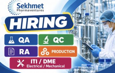 Sekhmet Pharmaventures Recruitment– API Pharma Jobs