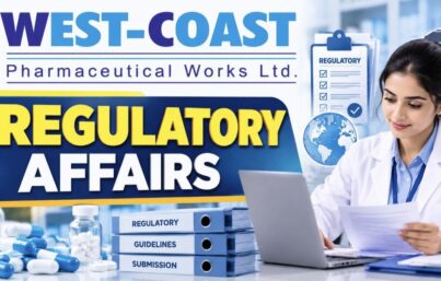 West-Coast Pharmaceutical Works Ltd. Recruitment: Regulatory Affairs Officer