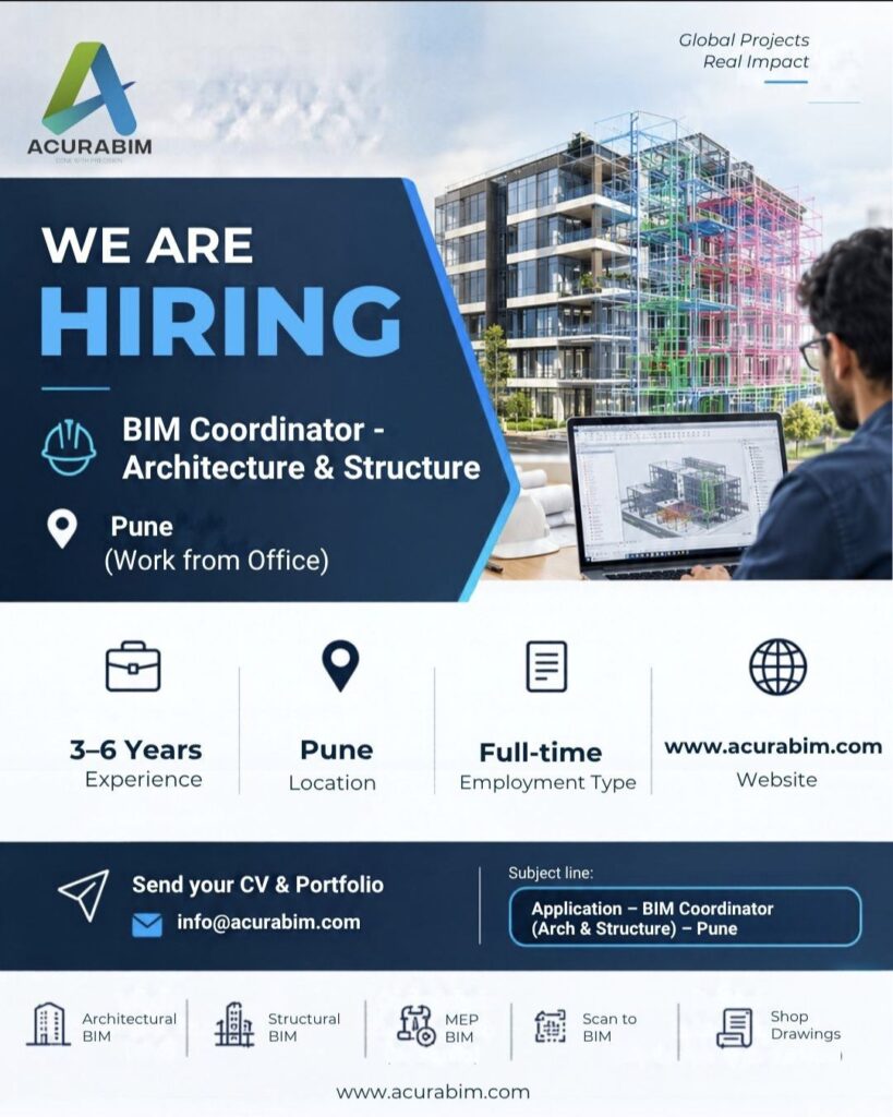 AcuraBIM Engineers Pvt. Ltd. Recruitment: BIM Coordinator – Architecture & Structure