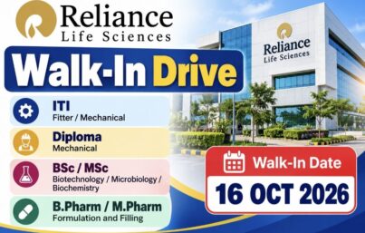 Reliance Life Sciences Recruitment: Walk-In Drive for Apprenticeship Opportunities in Navi Mumbai