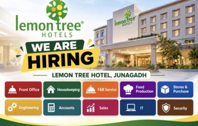 Lemon Tree Hotel Junagadh Recruitment– Multiple Departments Hiring for Pre-Opening Team
