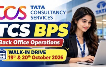 TCS BPS Walk-In Drive in Vadodara for Freshers | Back Office Operations Jobs