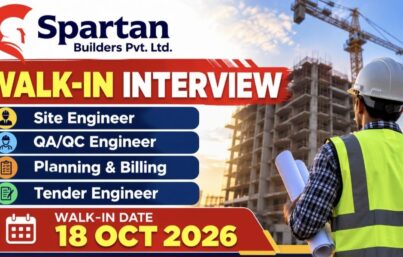 Spartan Builders Pvt. Ltd. Recruitment: Walk-In Interview for Civil Engineers in Ahmedabad