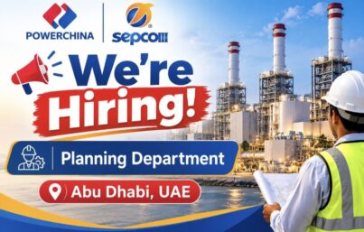 SEPCOIII Hiring: Senior Planning Engineer and Planning Engineer Jobs in Abu Dhabi, UAE