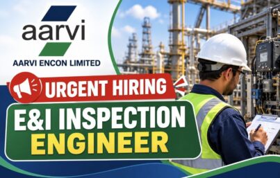 Aarvi Encon Limited Recruitment: E&I Inspection Engineer Job