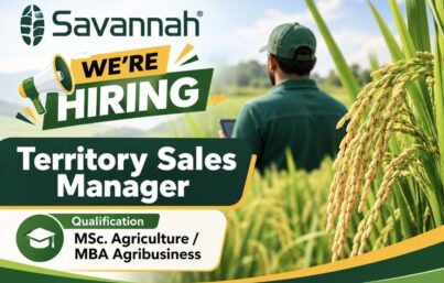 Savannah Seeds Recruitment: Territory Sales Manager Job Vacancy